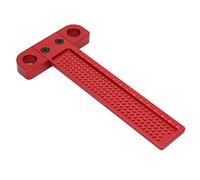 T Type Square Ruler Woodworking Aluminum Alloy Scriber, Carpentry Marking Tool with Clear Scale for DIY Woodwork Enthusiasts, Draw Perfect Parallel Lines (T-160)