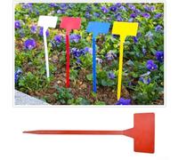 T-Type Upturned Plastic Labels for Garden Organization Including Annuals, Perennials and Edible Crops