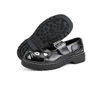 T.U.K. Shoes Mary Jane Anarchic Kitty Black Leather EU 36