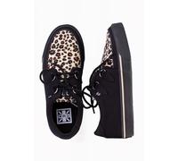 T.U.K. - Creeper Black Leopard/Canvas Upper - Girl Shoes - black - EU 36 - Textile/Textile/Rubber,Canvas EU 36