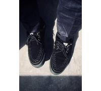 T.U.K. - Creeper Sneaker Black Faux Suede - Shoes - black - EU 45 - Textile, Synthetic/Textile/Rubber EU 45