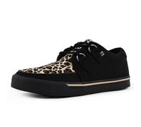 T.U.K. - Creeper Black Leopard/Canvas Upper - Girl Shoes EU 41