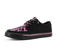 T.U.K. Pink Leopard Print Creeper Trainers Creepers black pink EU39