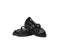 T.U.K. - Pointed Mary Jane Creeper Vegan Lace Black - Girl Shoes - black - EU 41 - Synthetic/Synthetic/Rubber EU 41