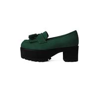 T.U.K. - Tassel Loafer Cedar Green Suede - Heels - green - EU 38 - Synthetic/Textile/Rubber,Velvet EU 38