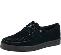 T.U.K. Unisex Adults' 2 Ring Creeper Low-Top Sneakers, Black, 2 UK