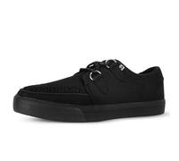 T.U.K. Vegan Creeper Sneaker - Mens and Womens Sneakers - Colour Black Interlace - Punk, Goth and Rocker Style Leather and Lace Up Shoes - UK Size Men 7 / Women 8