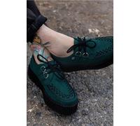 T.U.K. - Viva High Creeper Dark Cedar Vegan Suede - Girl Shoes - green - EU 36 - Synthetic/Textile/Rubber EU 36