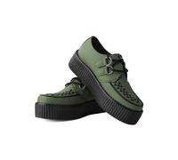 T.U.K. - Viva High Creeper Dark Green Vegan - Girl Shoes - green - EU 36 - Synthetic/Textile/Rubber EU 36