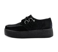 T.U.K. Viva High Creeper - Men's and Women's Shoes - Colour Black Velvet - Size UK Men 3 / UK Women 4