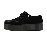 T.U.K. Viva High Creeper - Men's and Women's Shoes - Colour Black Suede - Size UK Men 8 / UK Women 9