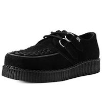 T.U.K. Viva Low Creeper - Men's and Women's Shoes - Colour Black Suede - Size UK Men 10 / UK Women 11