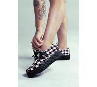 T.U.K. - Viva Mondo Creeper Black/White/Red Textile - Girl Shoes - multicolored - EU 38 - Textile/Textile/Rubber EU 38