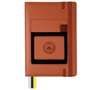 T.U.N.J. The Ultimate Notebook Journal - A5 Professional Business Daily Planner Lined Journal Organizer - Pocket for Phone! Personal Agenda, Daily Checklist, To-Do List Notebook, Tan, 250 Pages