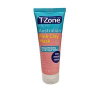 T-Zone Australian Pink Clay Mask - Brightening & Detoxifying, Enriched with Kakadu Plum Extract, Aloe, Witch Hazel, and Vitamins A, E & C - 75ml