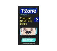 T-Zone Deep Detox Charcoal Nose Pore Strips - 6 Gentle Blackhead Remover Strips for Pore Refining & Oil Control, Clear Smooth Skin (Pack of 1)