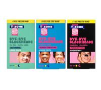 T-Zone Nose Strip Trio - Charcoal & Bamboo, Tea Tree & Witch Hazel, and Salicylic Acid Nose Pore Strips - Blackhead Remover & Deep Cleansing Pore Unclogging Treatment