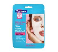 T-Zone Salicylic Acid & Tea Tree Shine Control Sheet Mask - Antibacterial Tea Tree and Exfoliating Salicylic Acid - Reduces Excess Oil, Promotes Clear Complexion, 20ml