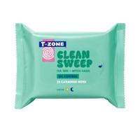 T-Zone Tea Tree & Witch Hazel Biodegradable Face Wipes (25 Pieces)