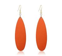 T-ztoss Bohemian Wood Earrings for Women Natural Wooden Earrings African Teardrop Dangle Earrings, S, Wood, No Gemstone
