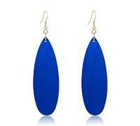 T-ztoss Bohemian Wood Earrings for Women Natural Wooden Earrings African Teardrop Dangle Earrings, S, Wood, No Gemstone