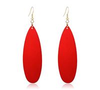 T-ztoss Bohemian Wood Earrings for Women Natural Wooden Earrings African Teardrop Dangle Earrings, S, Wood, No Gemstone