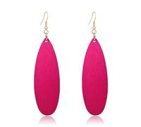 T-ztoss Bohemian Wood Earrings for Women Natural Wooden Earrings African Teardrop Dangle Earrings, S, Wood, No Gemstone