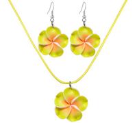 T-ztoss Flower Earrings Lovely Hawaiian Plumeria Dangle Earrings Bohemia Tropical Flower Earrings Beach Party Accessories for Women Girls Gifts, clay, np