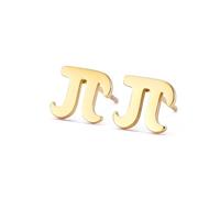 T-ztoss Math Formula Earrings Unisex Pi Earrings Mathematics Symbol Stainless Steel Dangle Earrings For Math Enthusiasts Teachers Back to School Gift, Stainless Steel