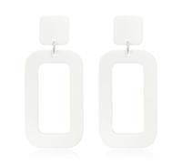 T-ztoss Retro Acrylic Geometric Square Earring for Women Multicolor Acrylic Neon Earring 70s 80s Party Costume Statement Jewelry Accessory, S, Wood, No Gemstone