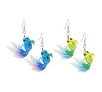 T-ztoss Tropical Fish Earrings for Women Funny Goldfish Dangle Earrings Statement Earrings Jewelry, Resin