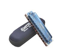 T008K Beginner's Blues Harmonica 10 Hole Diatonic Harmonica for Adults &Children to Practice Professional Playing Instruments (E Key)