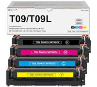 T09L T09 Toner Cartridge with New Chip Black 4-Pack Replacement for Canon T09 T09L Toner use for Canon Imagecls X LBP1127 LBP1127C MF1127 MF1127C LBP-1127 LBP-1127C MF-1127 MF-1127C Printer