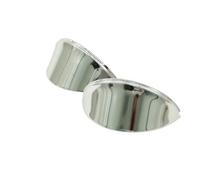Stainless Steel Headlight Eyebrows Eyelid Trim Pair For VW Beetle 1968 - 1973