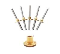 T10 Screw Stainless Steel Trapezoidal Brass Nut Pitch 2mm/3mm Lead 2mm/8mm/10mm/12mm 3D Printer Rod 300mm(Pitch 3 lead 3mm,300mm)