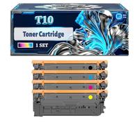 T10 Toner Cartridge Compatible for Canon imageRUNNER C1533iF C1538iF i-SENSYS X C1533P X C1538P Printers, With Chip Large Capacity 13000 Pages (4-Pack BK/C/M/Y)