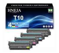 T10 Toner Cartridges for Canon MF1538 LBP1538 C1533 C1538 Printer, High Yield 4566C001 4565C001 4564C001 4563C001 Toner Cartridge Replacement,4 Colors-1 Pack