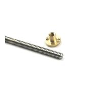 T10 Trapezoidal Lead Screw With Brass Nut 10mm Diameter 2mm/3mm Pitch 2-14mm 100-1200mm(Pitch 2mm Lead 8mm,150mm)