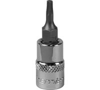 T10 TRX Star Socket Bit - 1/4" Square Drive - PREMIUM S2 Steel Head Knurled Grip