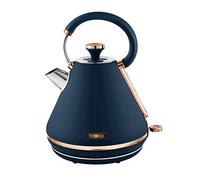 Cavaletto 1.7L 3kW Pyramid Midnight BLUE & Rose Gold Kettle