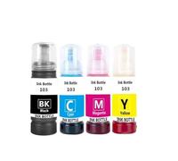 T103 103 104 Refill Dye Ink Desktop Printer Accessories - Compatible With Epson Eco Tank L1110 L3100 L3110 L3111 L3116 L3150 L3151 L3156 L3160 5190(1set - 4PCS)