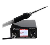 T12-959 V5.1 Soldering Station Electronic Soldering Iron OLED Bigger Digital Display and 5pin 907 Handle Iron tip(QUECOO T12-959 Kit I)