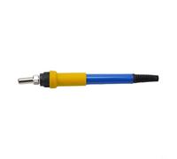 T12 Heater Handle Shell for 936 Soldering Station Iron DIY for Modification, Silicone and Metal Welding Tool Grip, Lightweight Design for Prolonged Use, White Blue Black Optional(Blue)