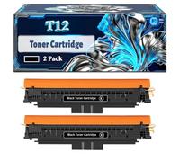 T12 Toner Cartridge Compatible for Canon i-SENSYS X C1333i X C1333iF X C1333P Printers, With Chip Large Capacity 7400 Pages (2 Pack Black)