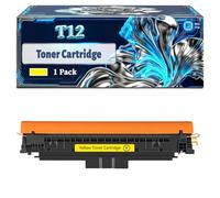 T12 Toner Cartridge Compatible for Canon i-SENSYS X C1333i X C1333iF X C1333P Printers, With Chip Large Capacity 2100 Pages (1 Pack Yellow)