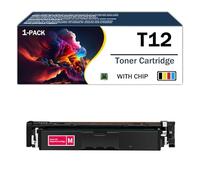 T12 Toner Cartridges Compatible Work for Canon Color ImageCLASS X LBP1333C MF1333C I-SENSYS X C1333i C1333iF C1333P Printers, Vivid Colors and Clear Printing,Magenta-1Pack