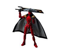 T13 3D Printed Action Figure with Removable Cloaked Multi-jointed Robot Toy Game Lover Desktop Decoration for Display and Collection Purposes 01-Red One Size