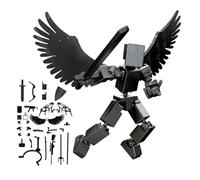T13 Action Figure Assembled Action Figure Accessories Multi Joint Movable Mechanical Doll Model 3D Printed Toys Creative Desk Decor 01-Black