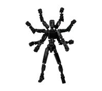 T13 Action Figure Multi-functional Doll Action Figures Toys Stick Multi Joints Movable Desktop Decoration (The Eight-Armed War God) A01