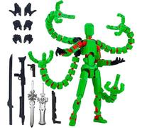 T13 Action Figure Multi-functional Doll Action Figures Toys T13 Stick Multi Joints Movable Desktop Decoration A03